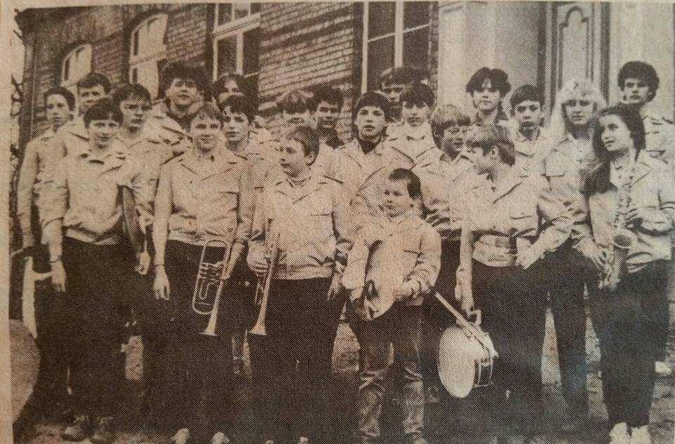 Brüeler Jugendblasorchester Mitter der 80er Jahre